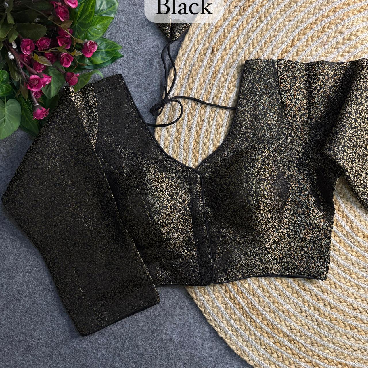 Vaidehi Banarasi V-Neck Blouse